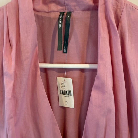 NWT Anthropologie The Tommie Zip Front Pink Midi Dress - Picture 4 of 8